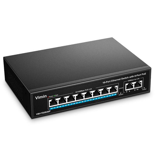 Unleashing the Power of Connectivity: The 10 Port Fast Ethernet PoE+ Switch